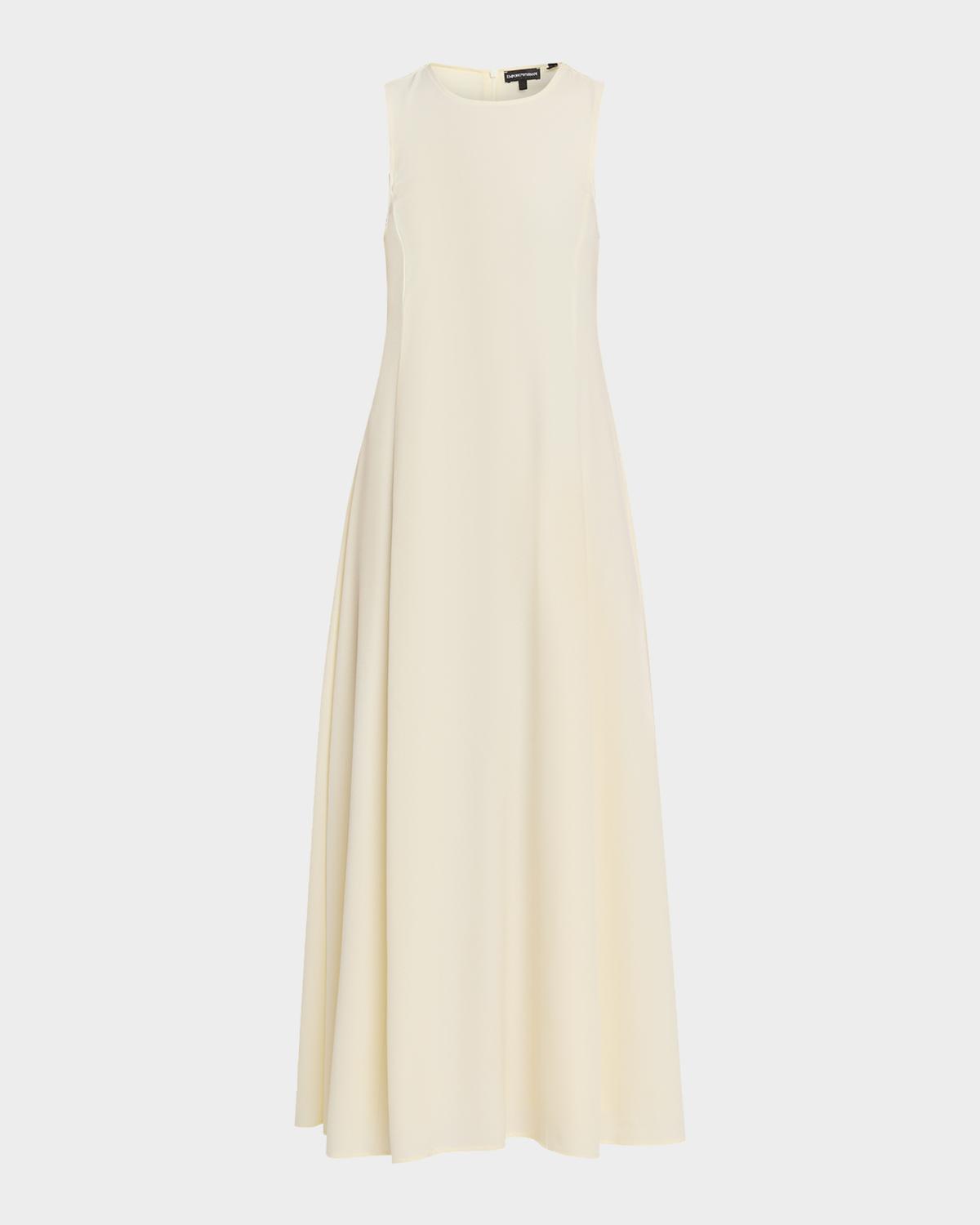 Sleeveless A-Line Cady Maxi Dress