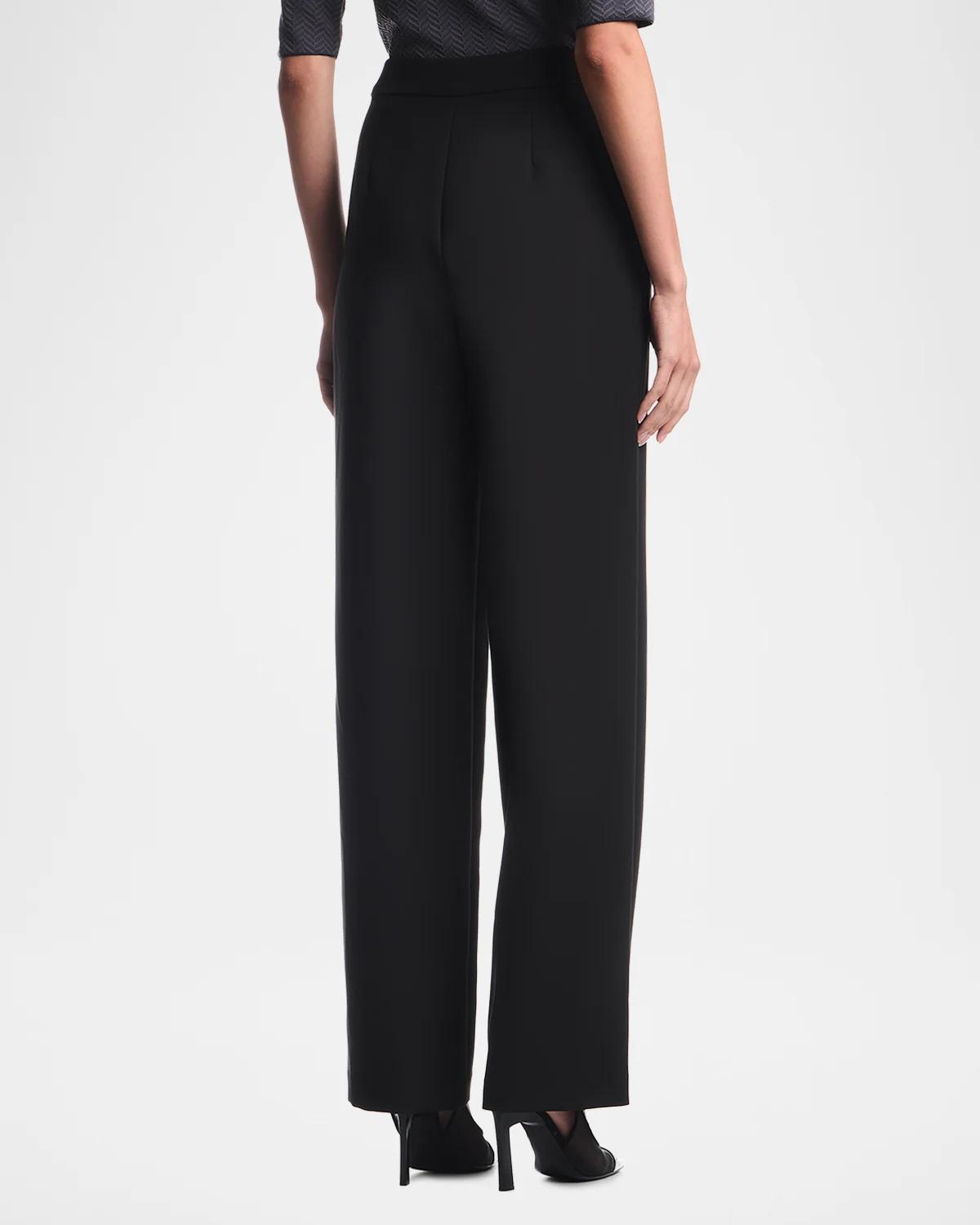 Straight-Leg Stretch Cady Pants - thumbnail 2