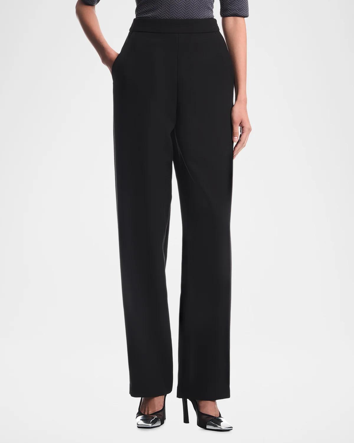 Straight-Leg Stretch Cady Pants - thumbnail 3