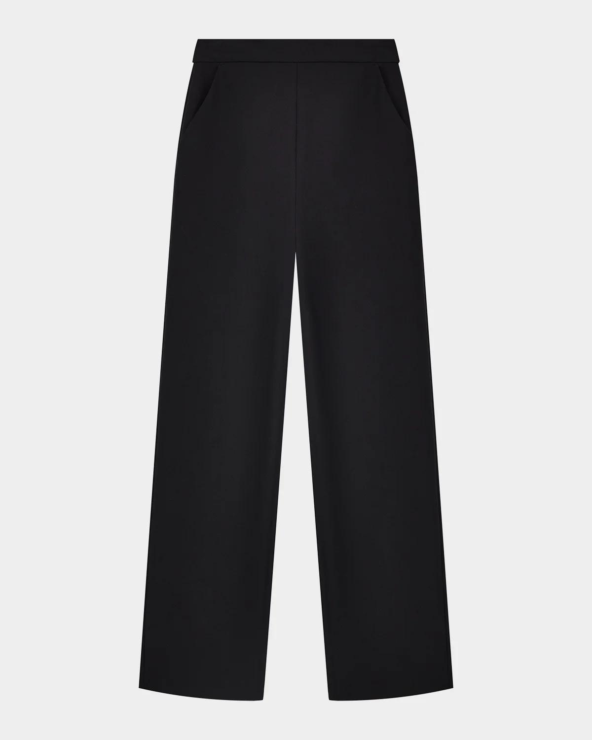 Straight-Leg Stretch Cady Pants