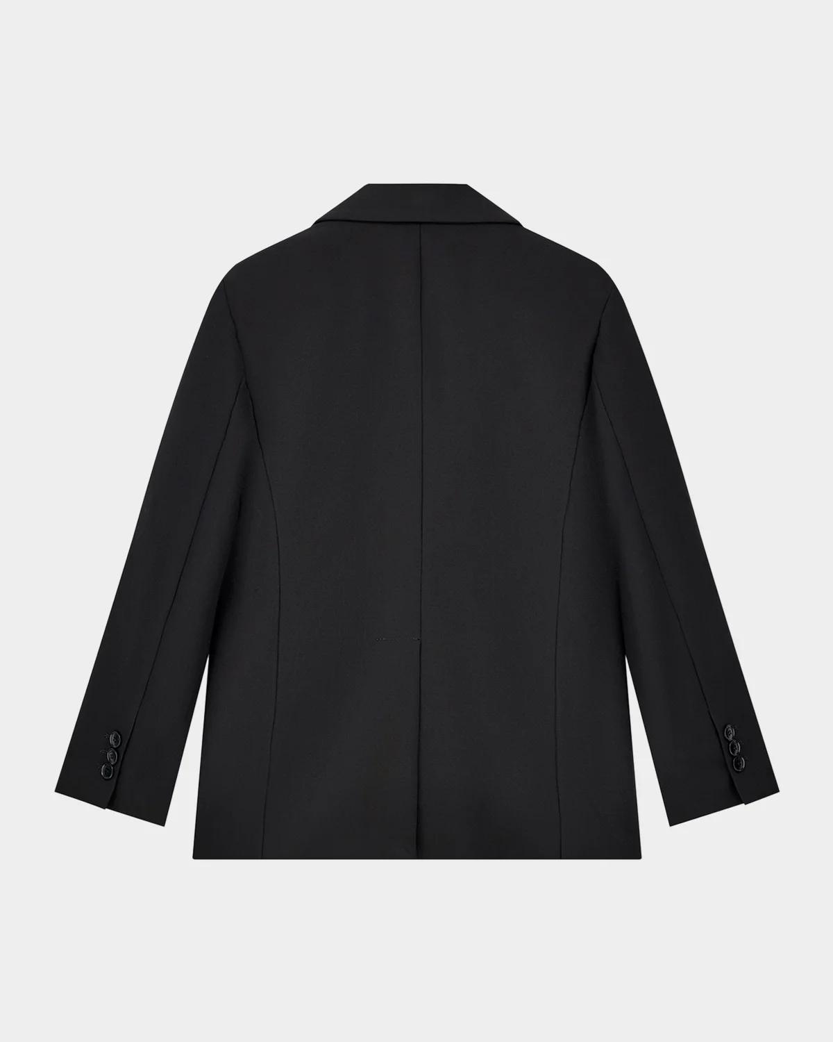 Single-Breasted Stretch Cady Jacket - thumbnail 5