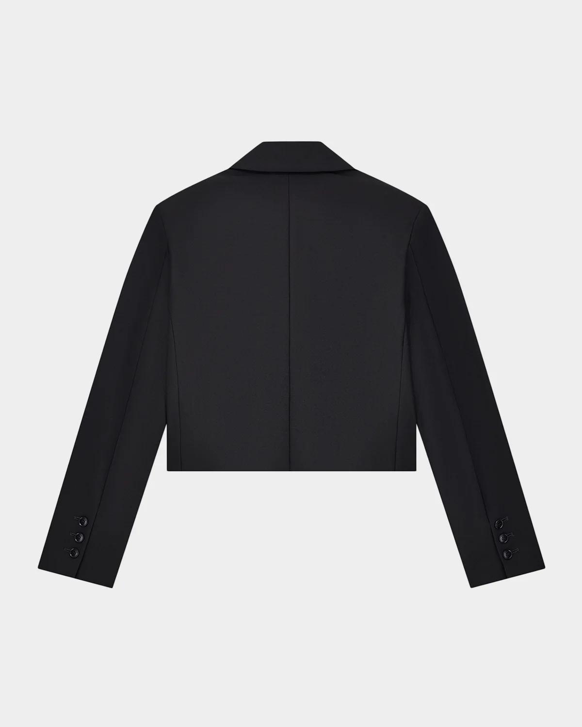 Cropped Single-Button Boxy Jacket - thumbnail 5