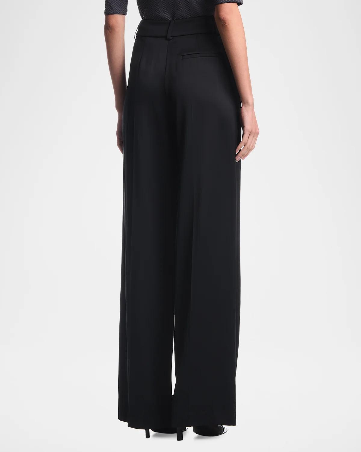 Wide-Leg Satin Pants - thumbnail 2