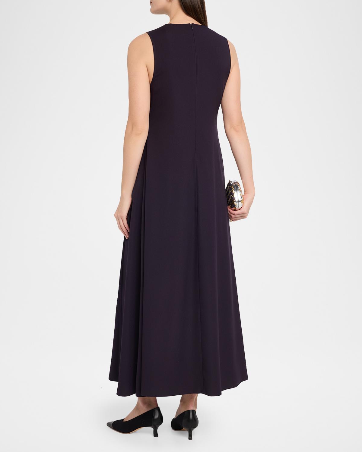 Sleeveless A-Line Cady Maxi Dress - thumbnail 3