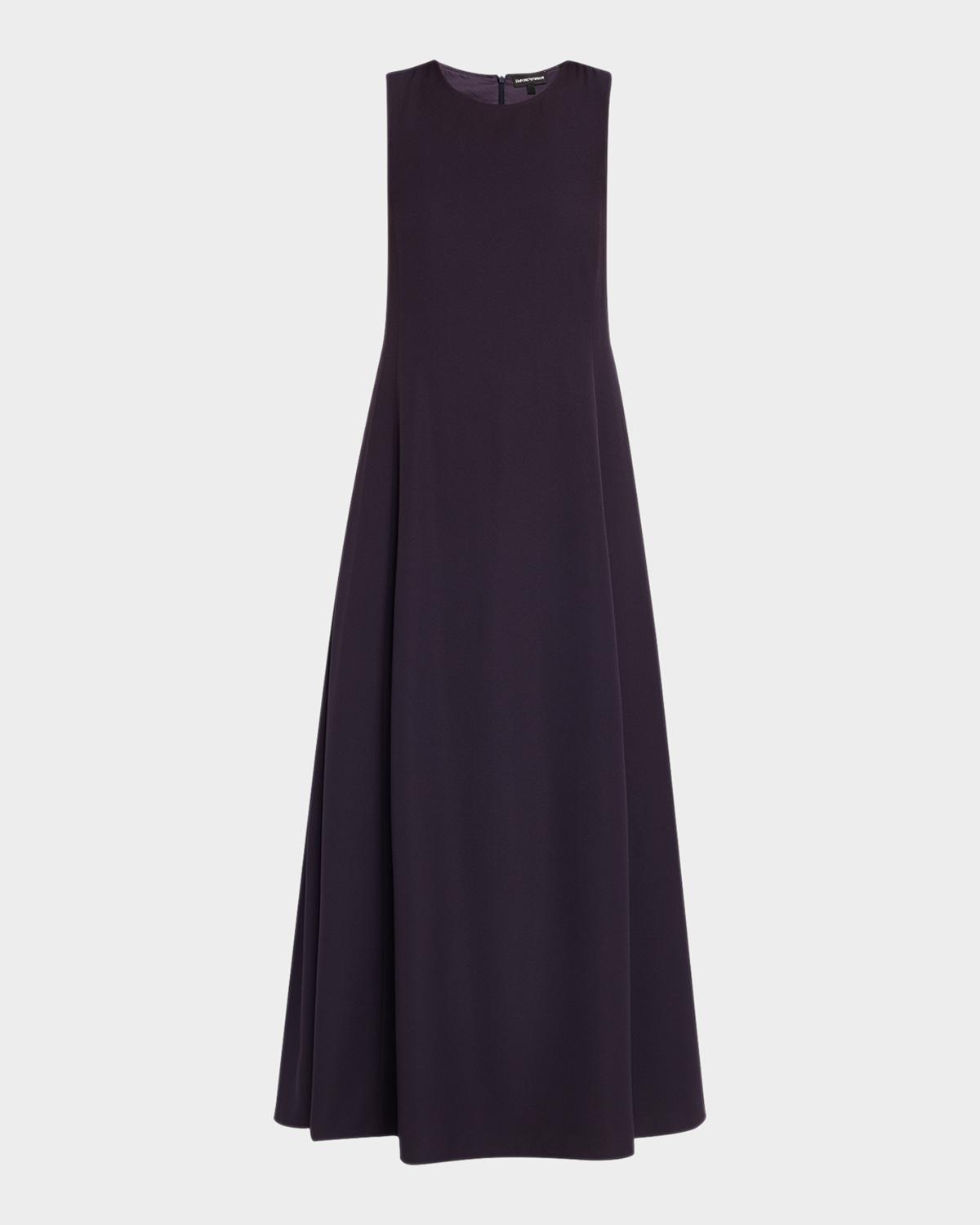 Sleeveless A-Line Cady Maxi Dress