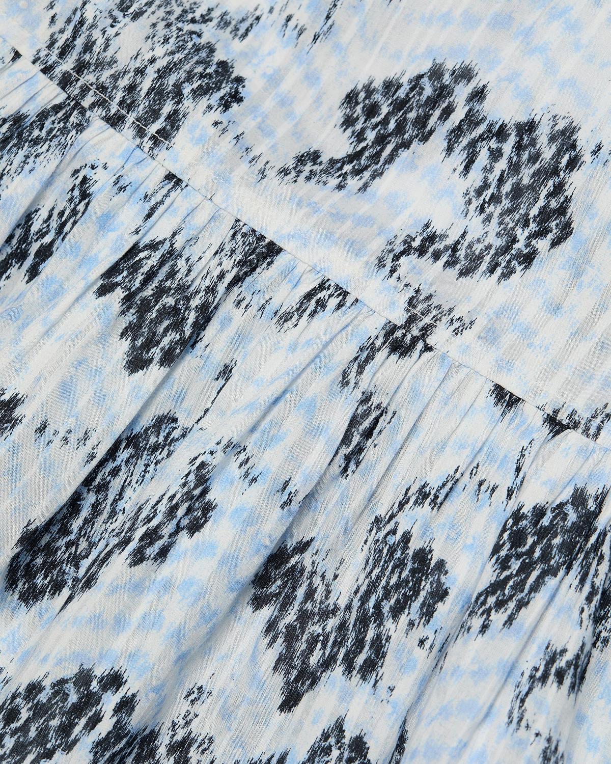 Olina Printed Cotton A-Line Maxi Skirt - thumbnail 5