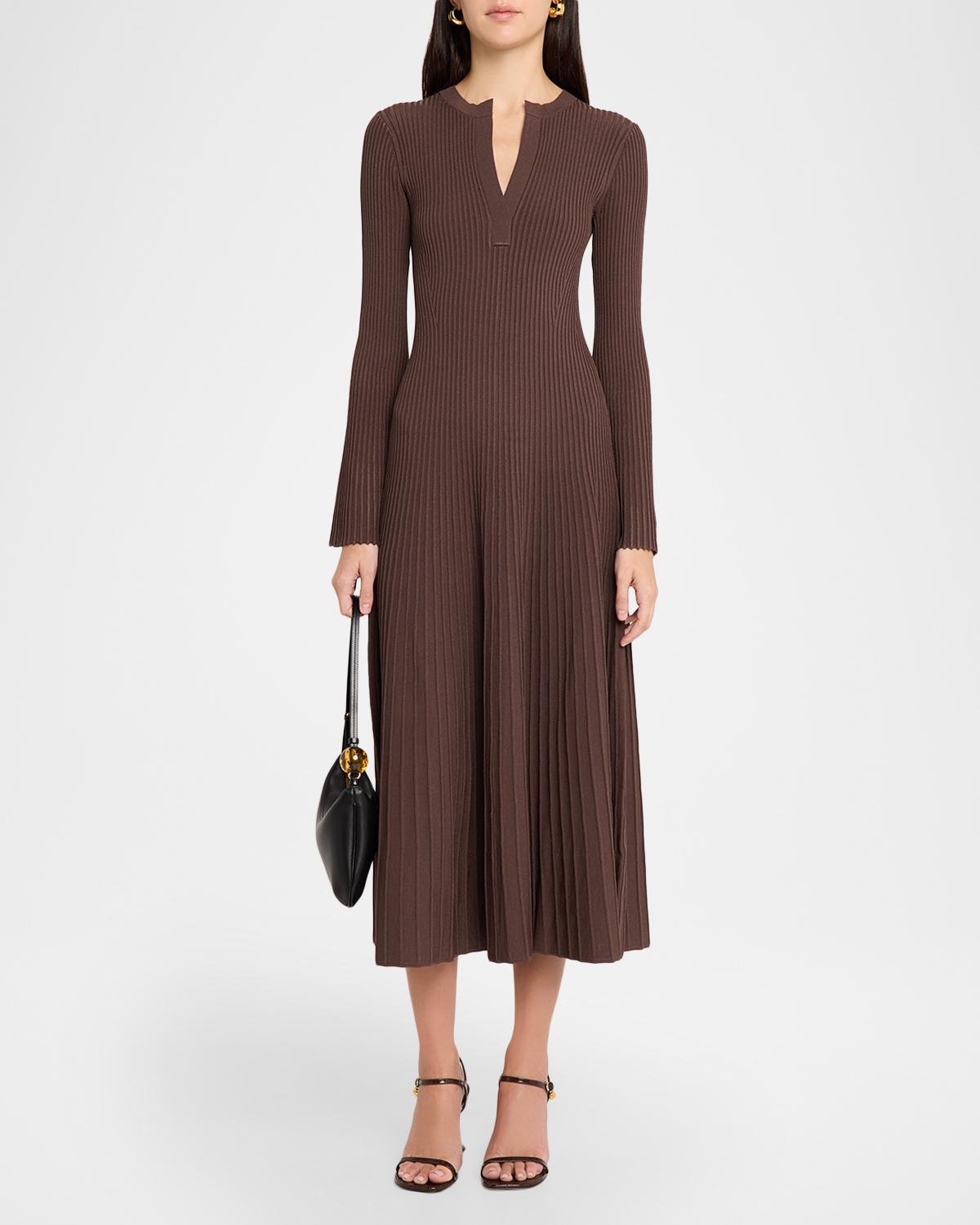 Genna Ribbed Midi Dress - thumbnail 2