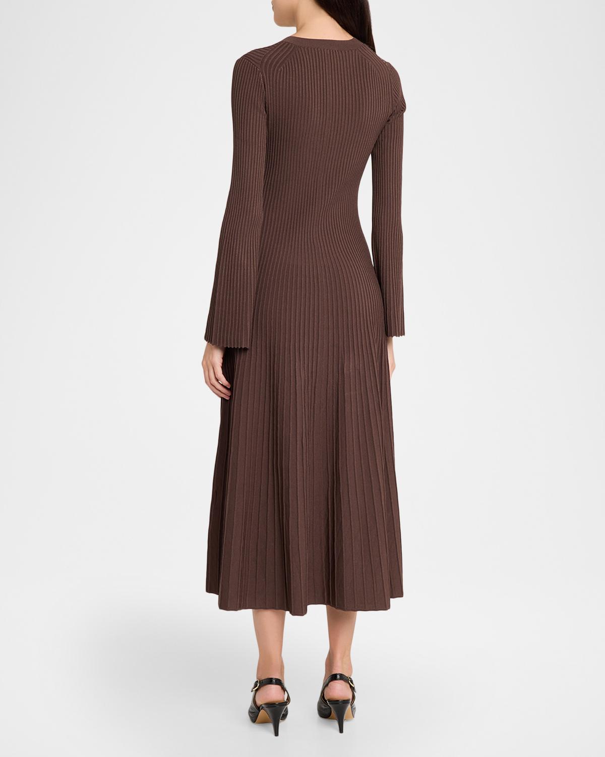 Genna Ribbed Midi Dress - thumbnail 3
