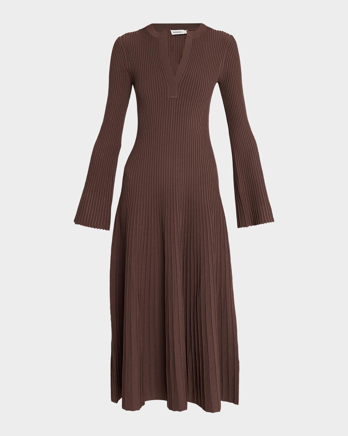 Genna Ribbed Midi Dress