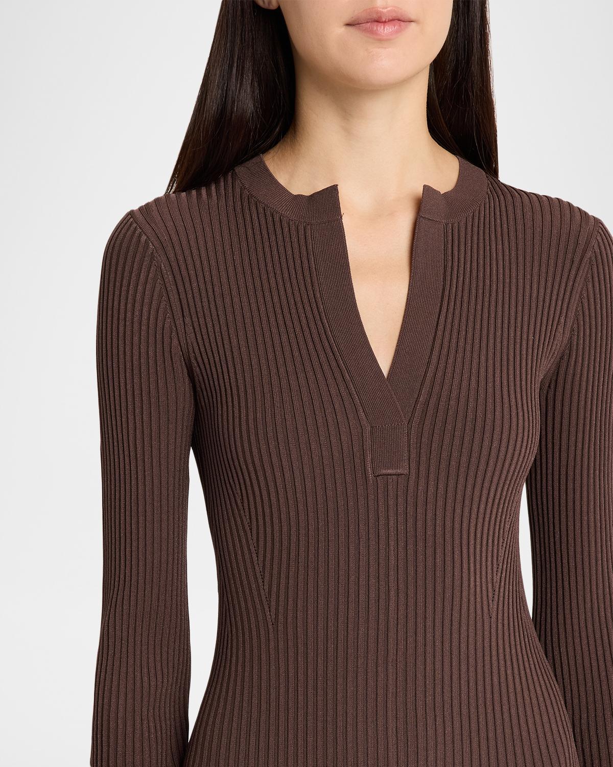 Genna Ribbed Midi Dress - thumbnail 5