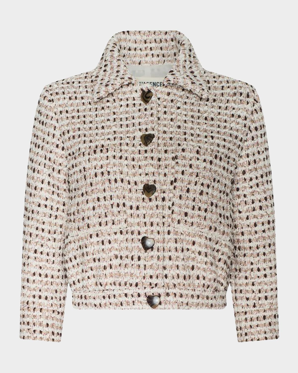 L'Agence Jia Cropped Tweed Jacket | Neiman Marcus