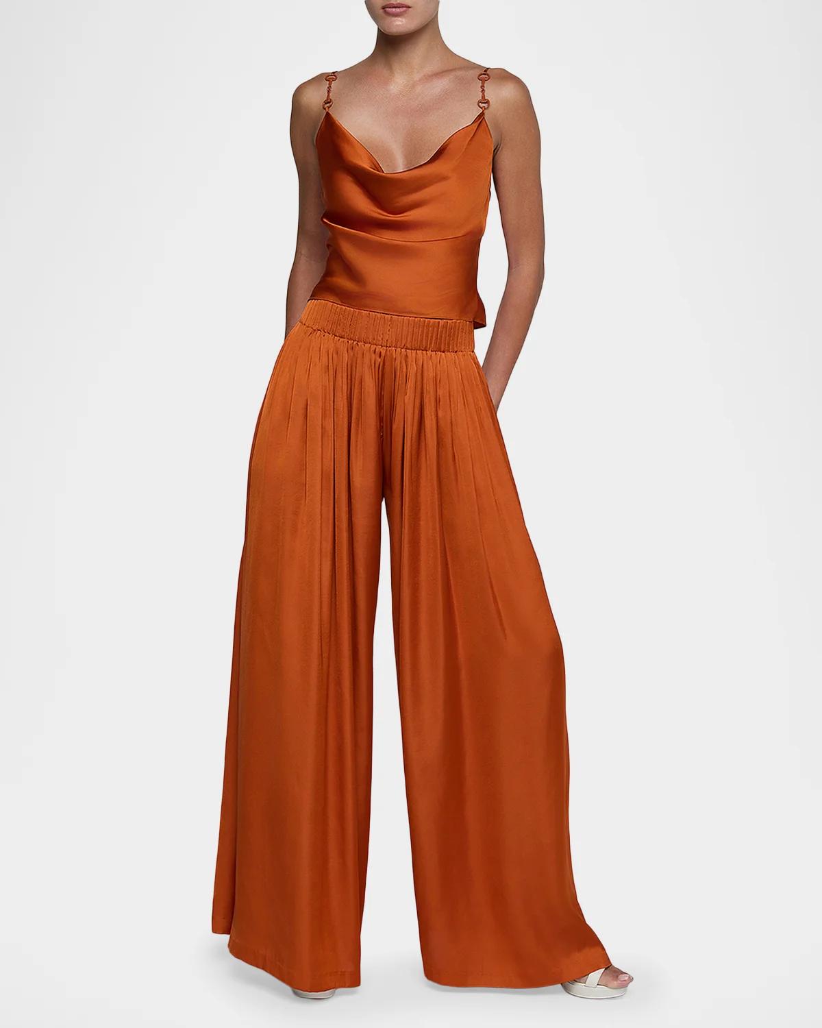 Haylo Pleated Wide-Leg Pants - thumbnail 2