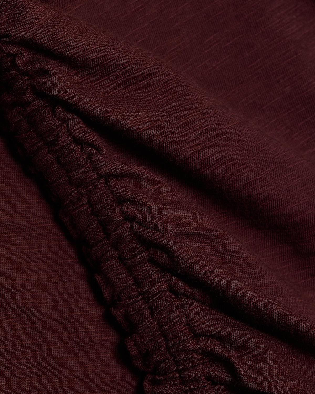 Waldorf Ruched-Sleeve Cotton Tee - thumbnail 5
