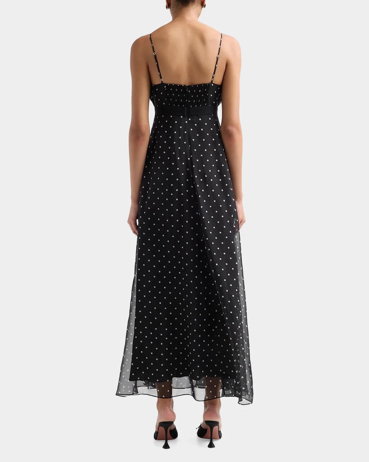 Frill Pleated Maxi Dress - thumbnail 3