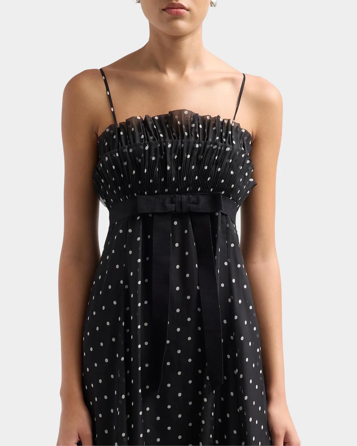 Frill Pleated Maxi Dress - thumbnail 5