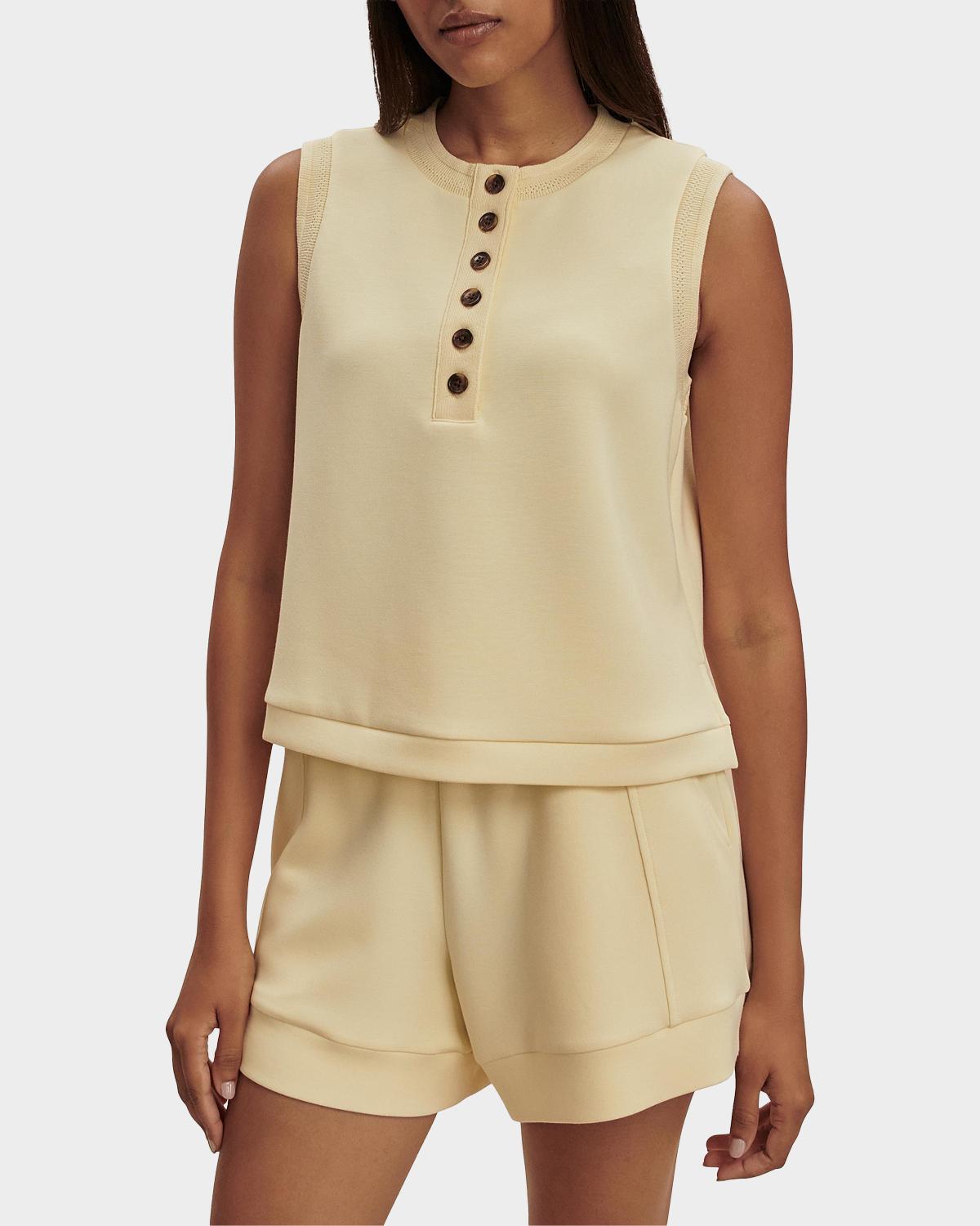 Marla Button-Front Crop Tank - thumbnail 4