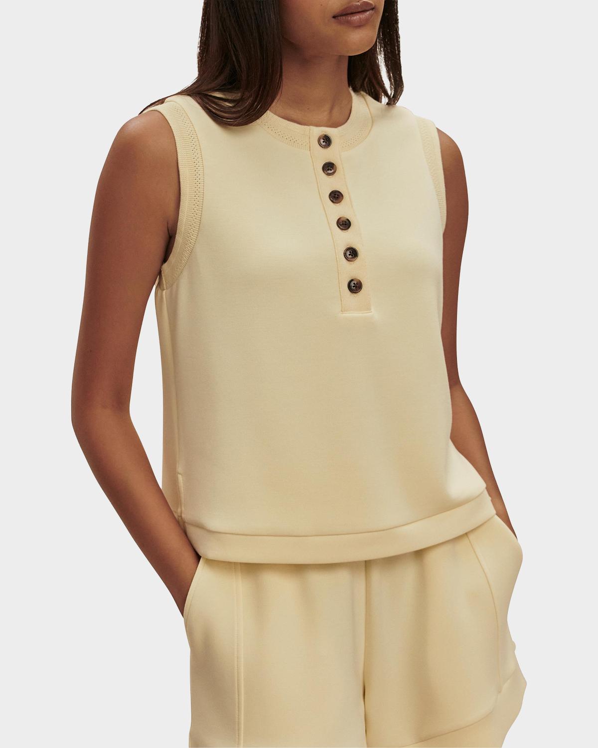 Marla Button-Front Crop Tank - thumbnail 5