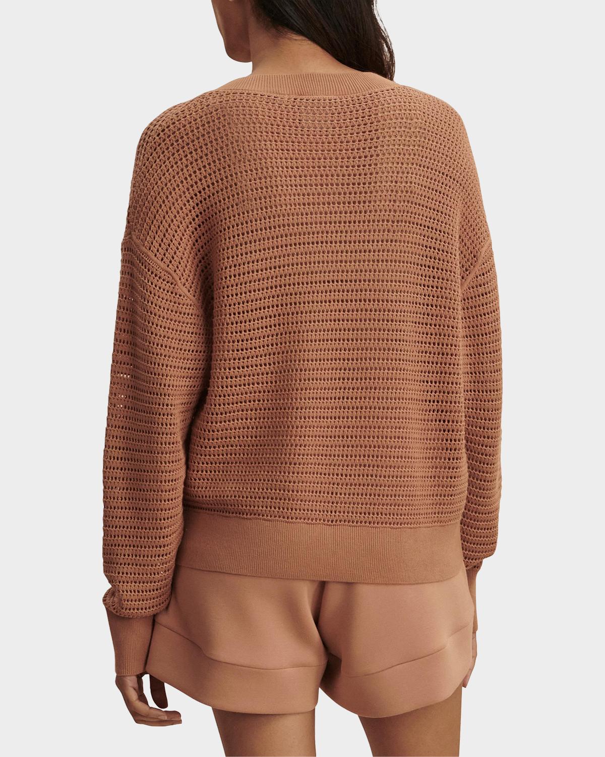 Gaia Open-Knit Cotton Sweater - thumbnail 3