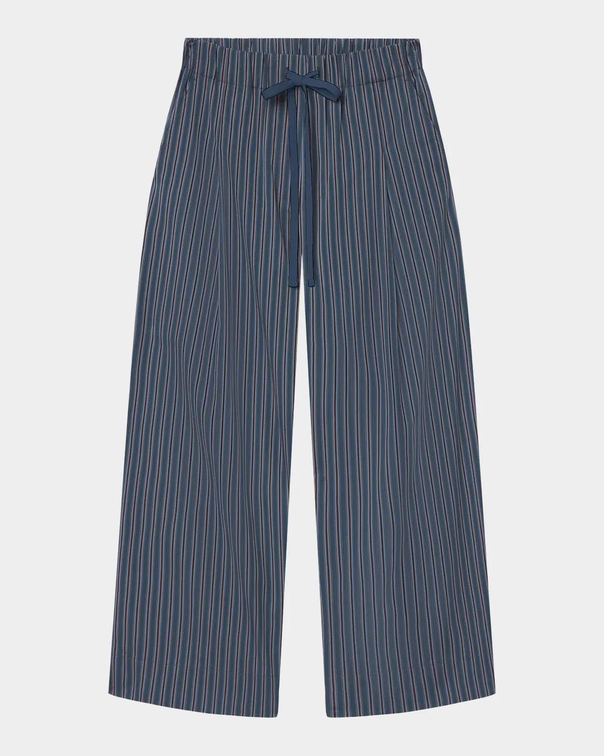 James Striped Cotton Drawstring Pants