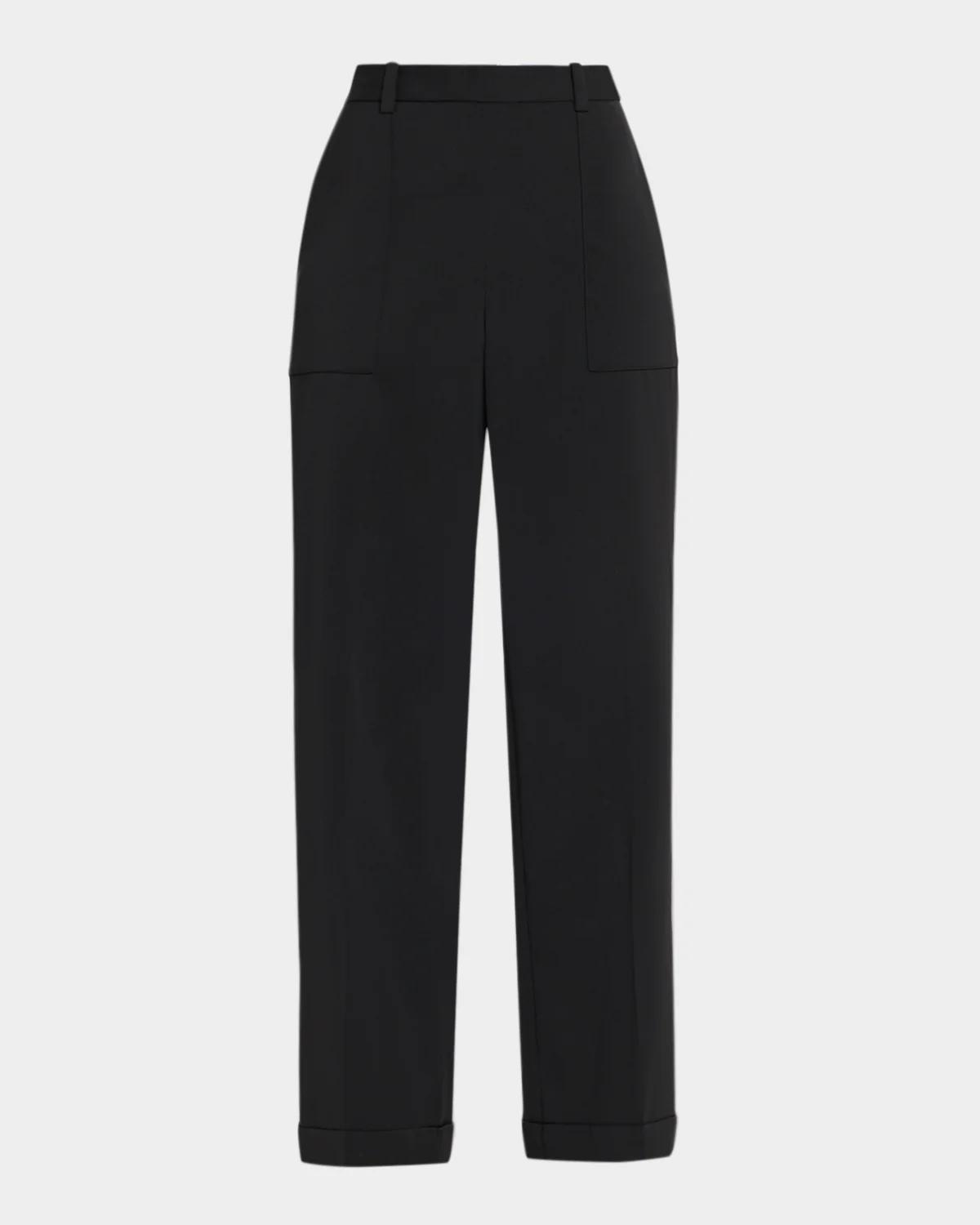 July The Adrianna Pleated-Front Straight-Leg Pants