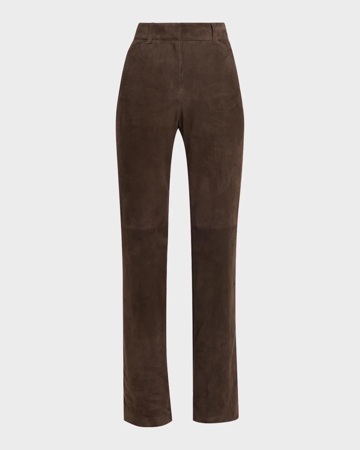 Bond Slim-Fit Suede Pants