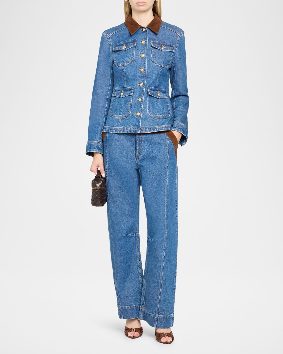 Dillon Suede Waist Jeans - thumbnail 2