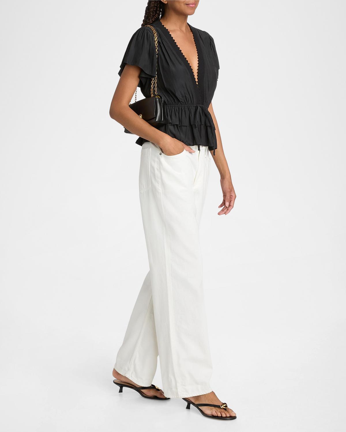Emberly Chiffon Tiered Blouse - thumbnail 2
