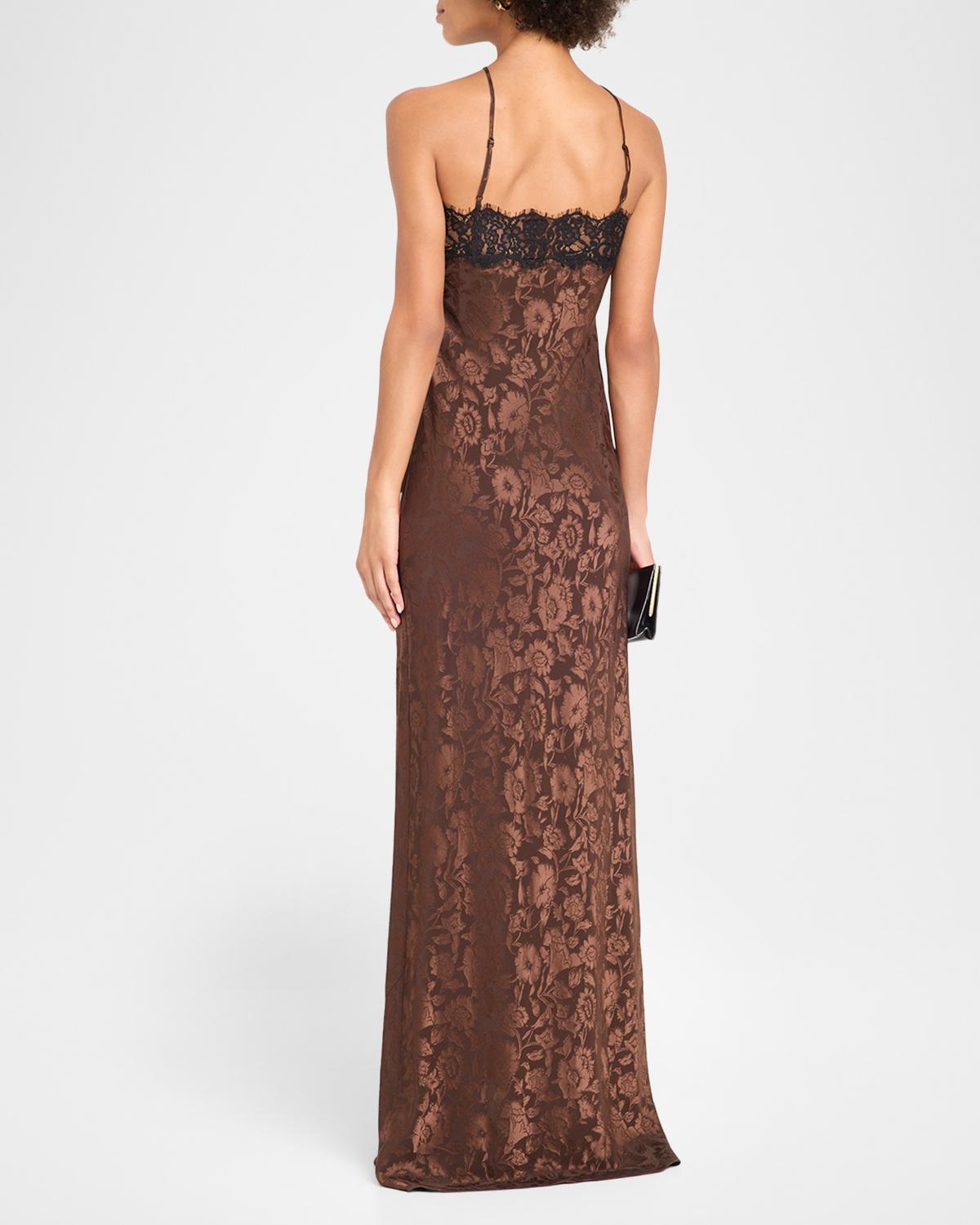 Rue Jacquard Lace-Trim Maxi Dress - thumbnail 3