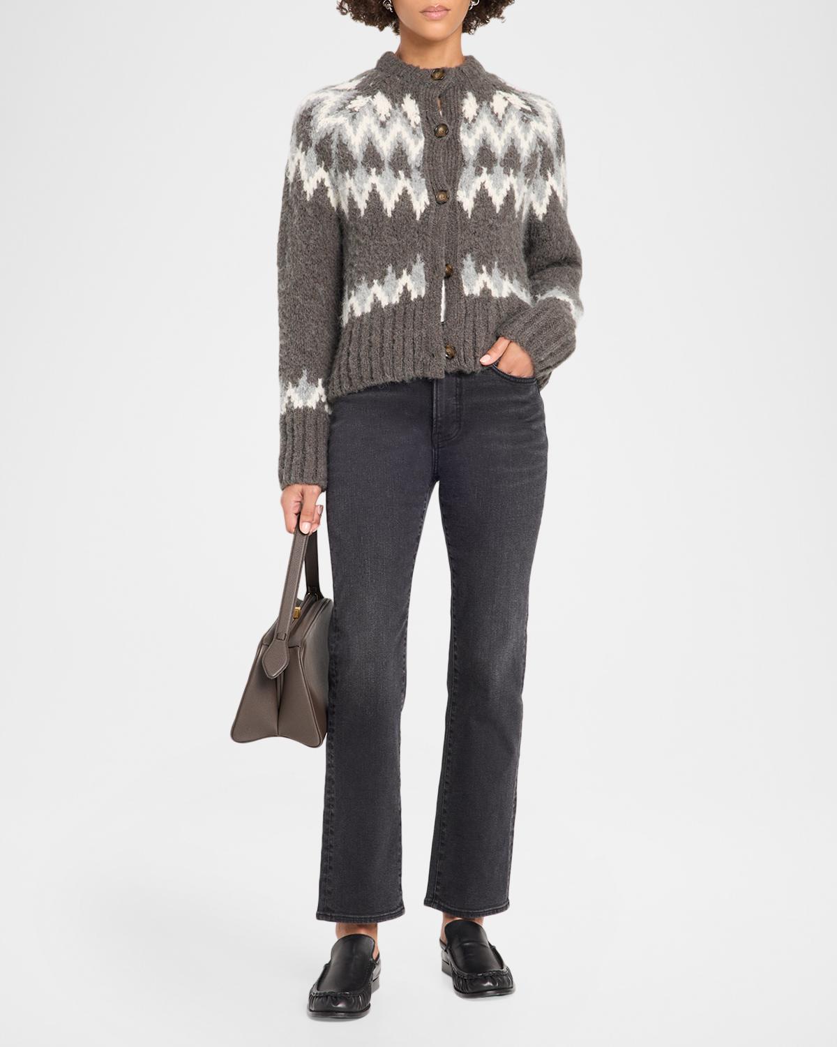 Christina Fair Isle-Inspired Cardigan - thumbnail 2