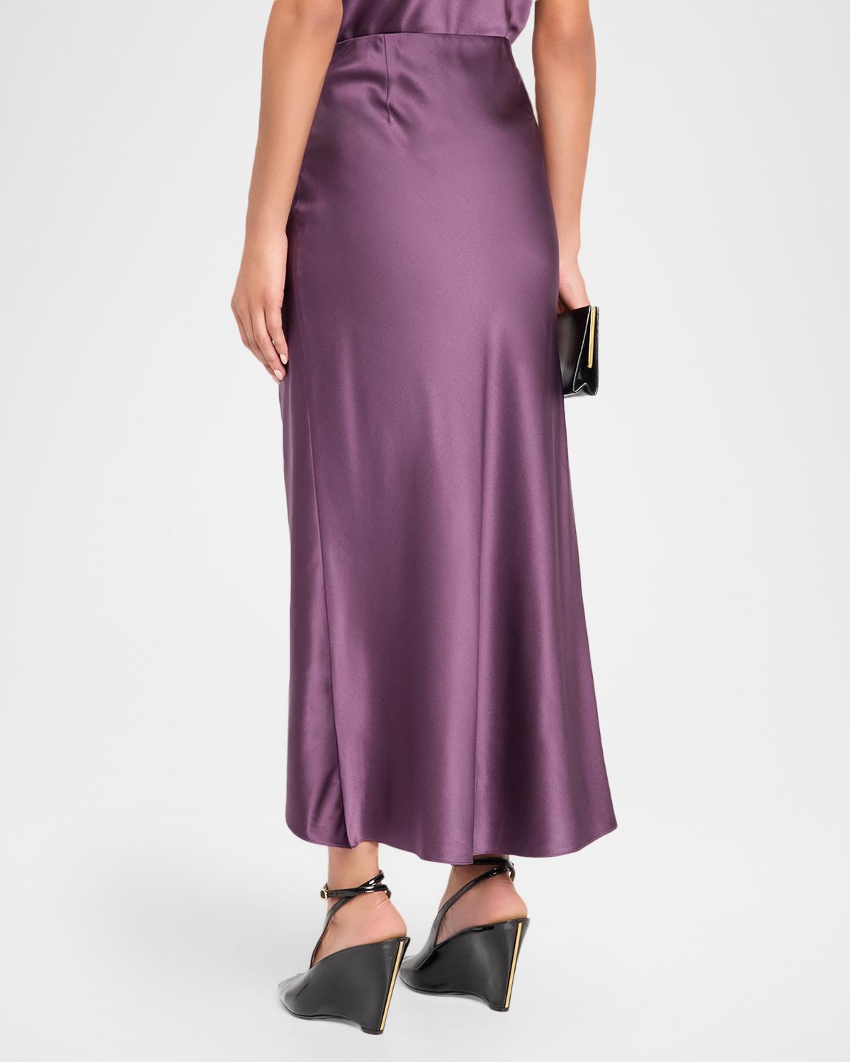 Felecia Ruched Satin Skirt - thumbnail 3