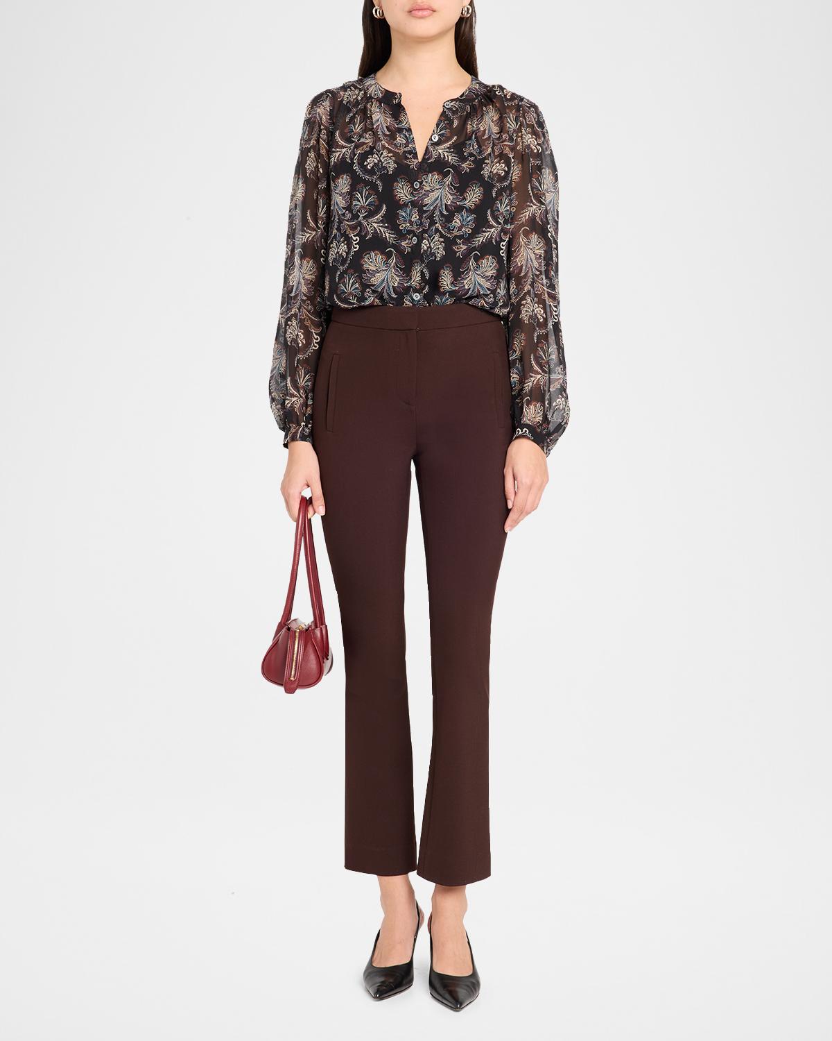 Arte Virgin Wool-Blend High-Rise Slim-Leg Pants - thumbnail 2