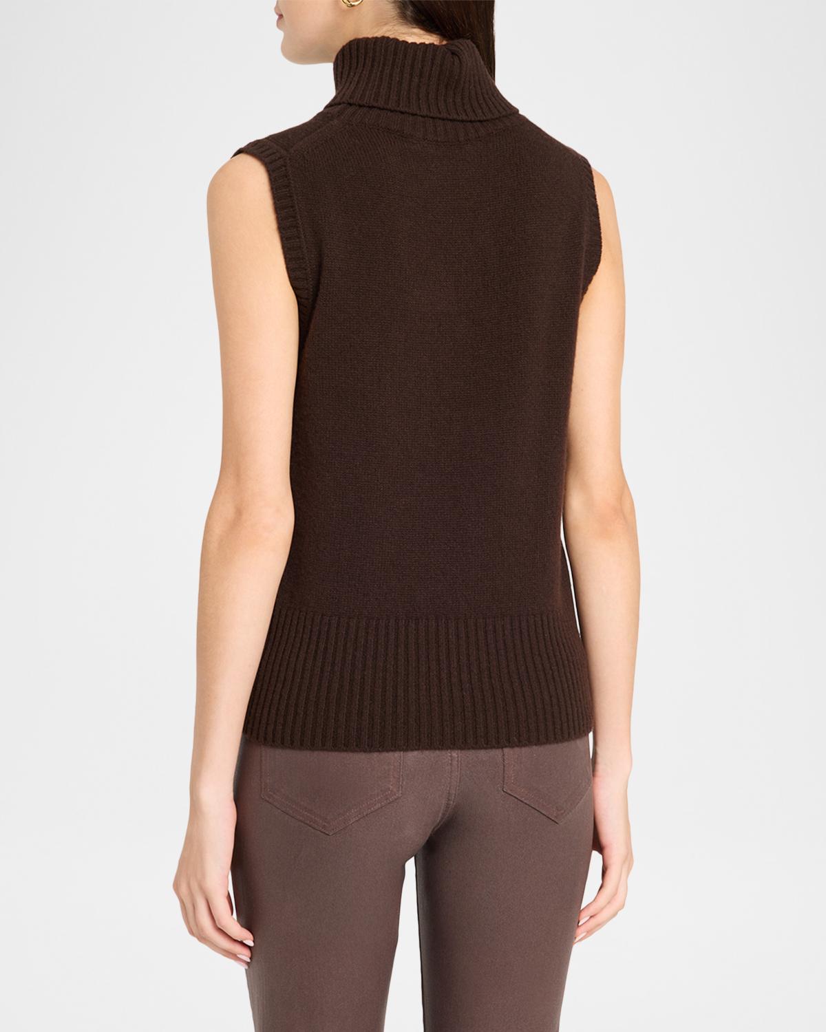 Mazzy Cashmere Turtleneck Tank - thumbnail 3