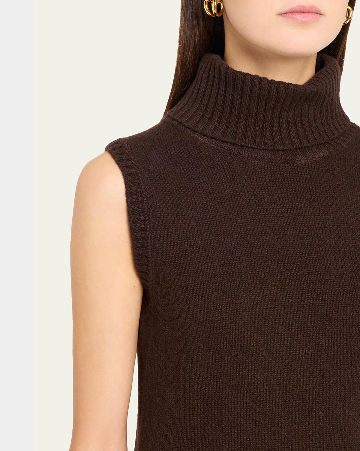 Mazzy Cashmere Turtleneck Tank - thumbnail 5