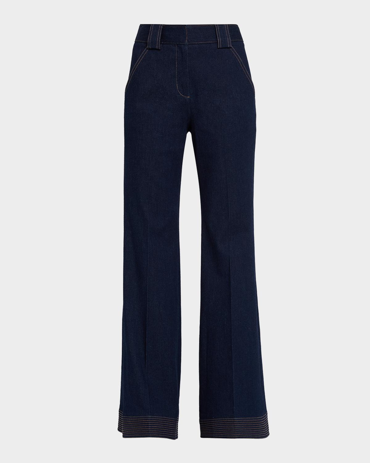Lancelor High-Rise Wide-Leg Jeans