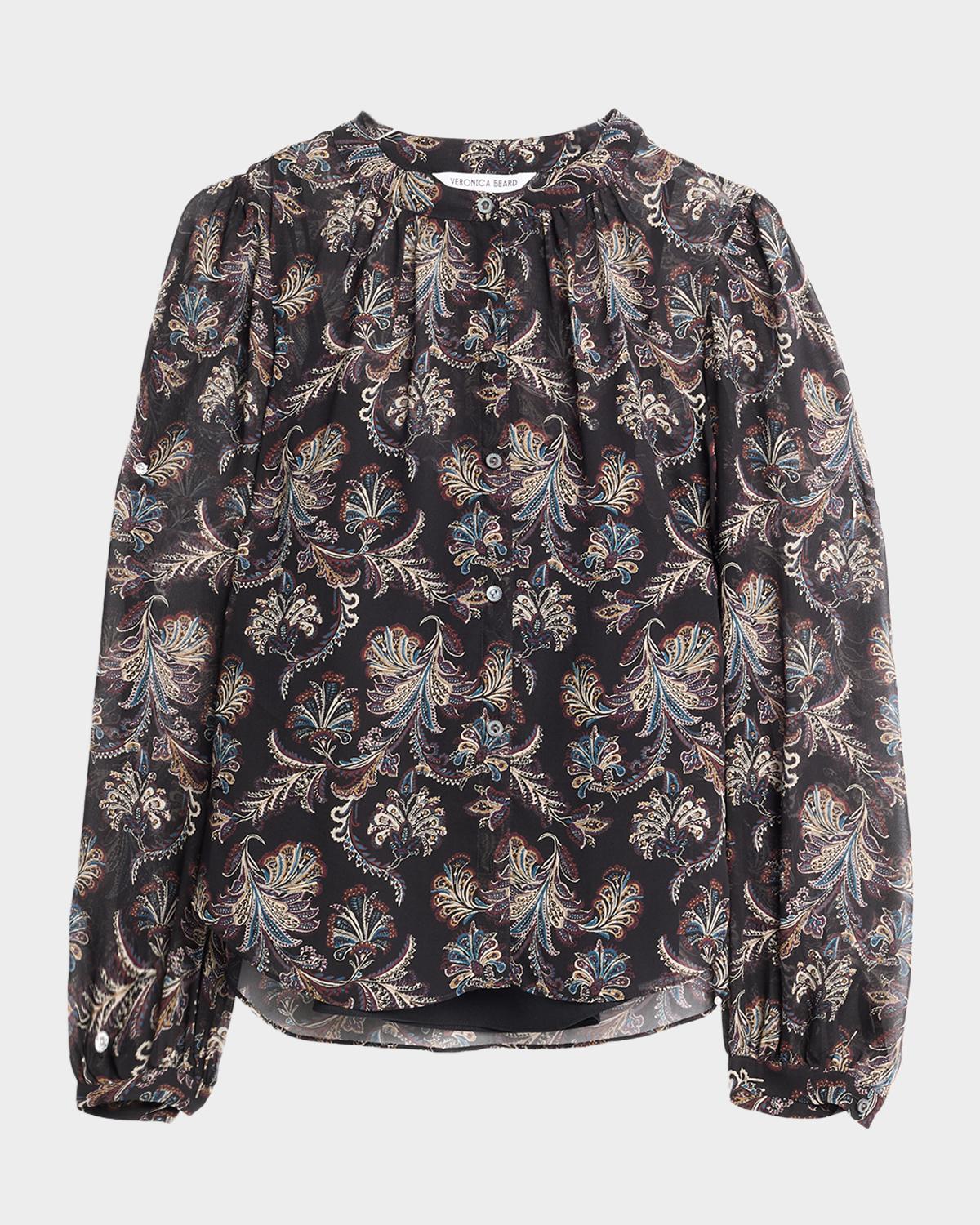 Ashlynn Paisley Silk Blouse