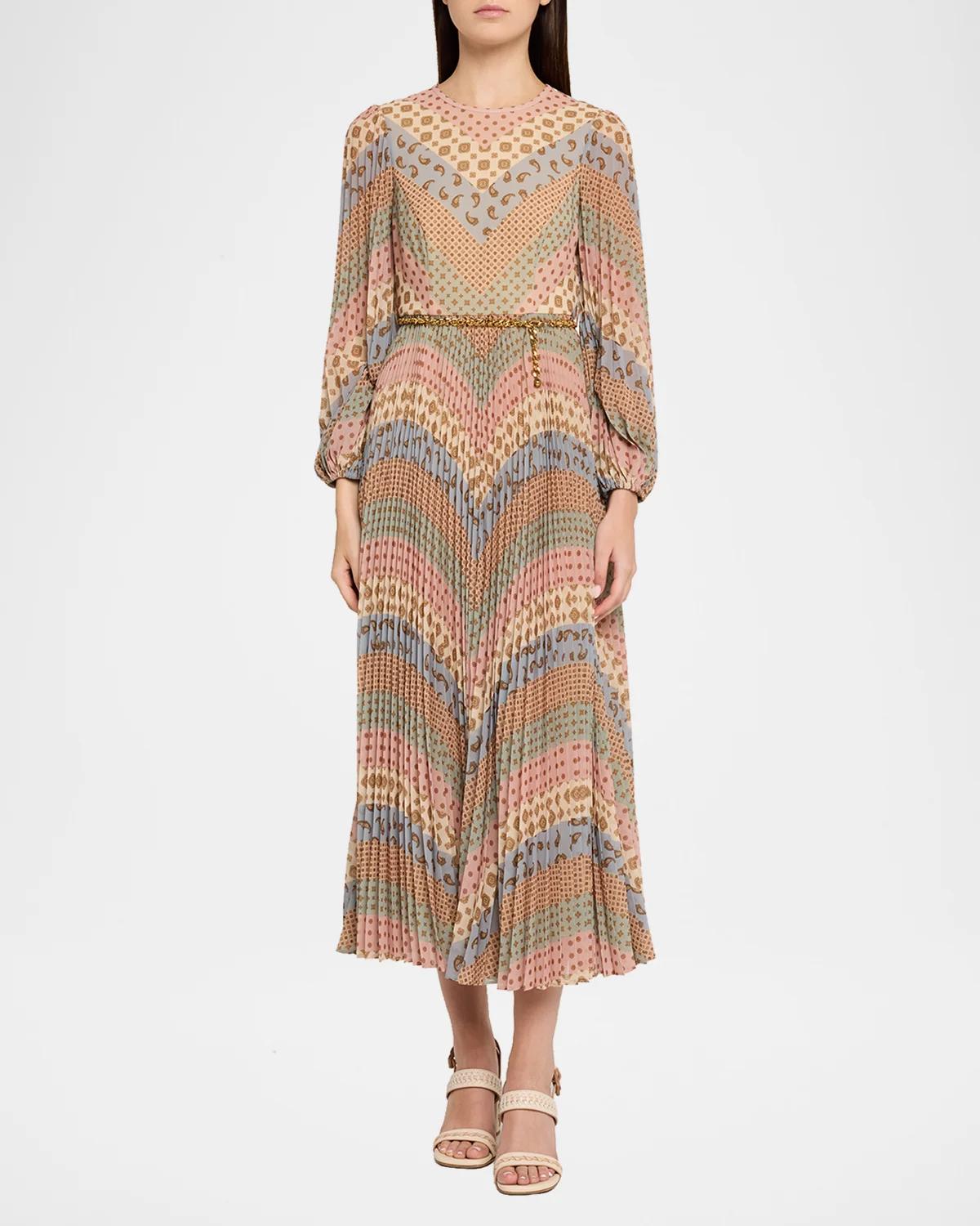 Sunray Long-Sleeve Midi Dress - thumbnail 2