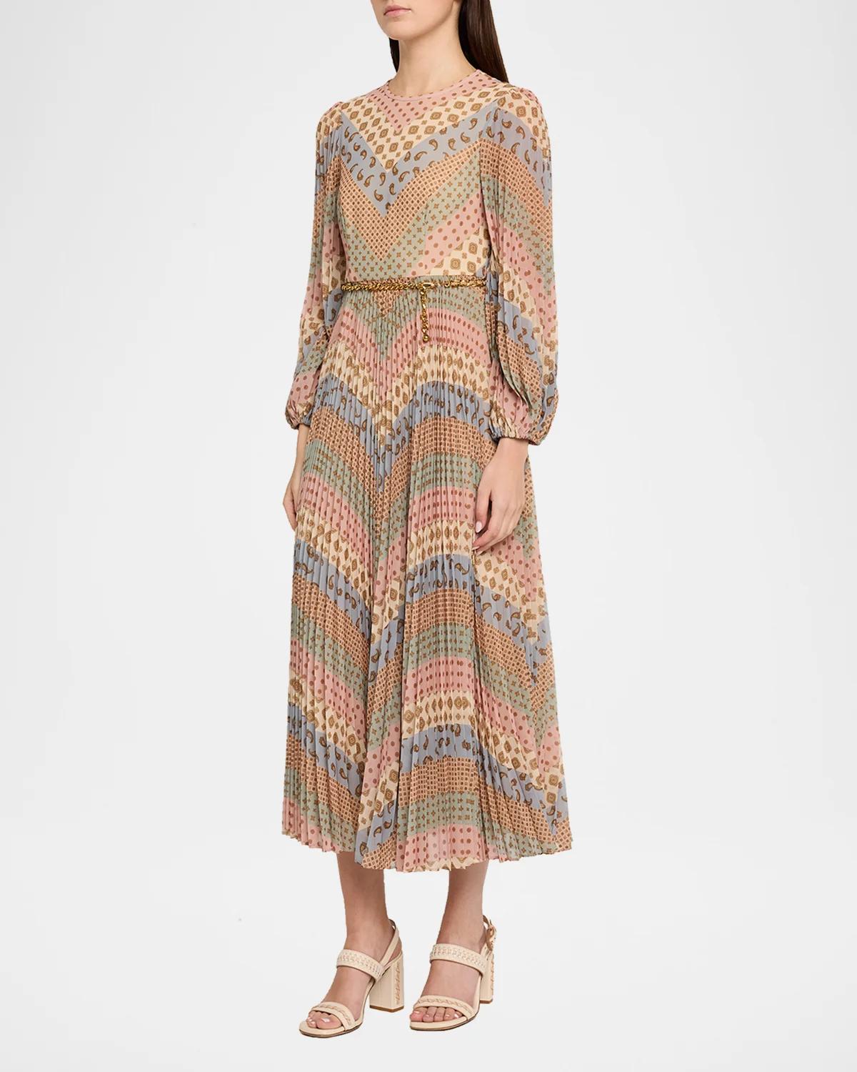 Sunray Long-Sleeve Midi Dress - thumbnail 4