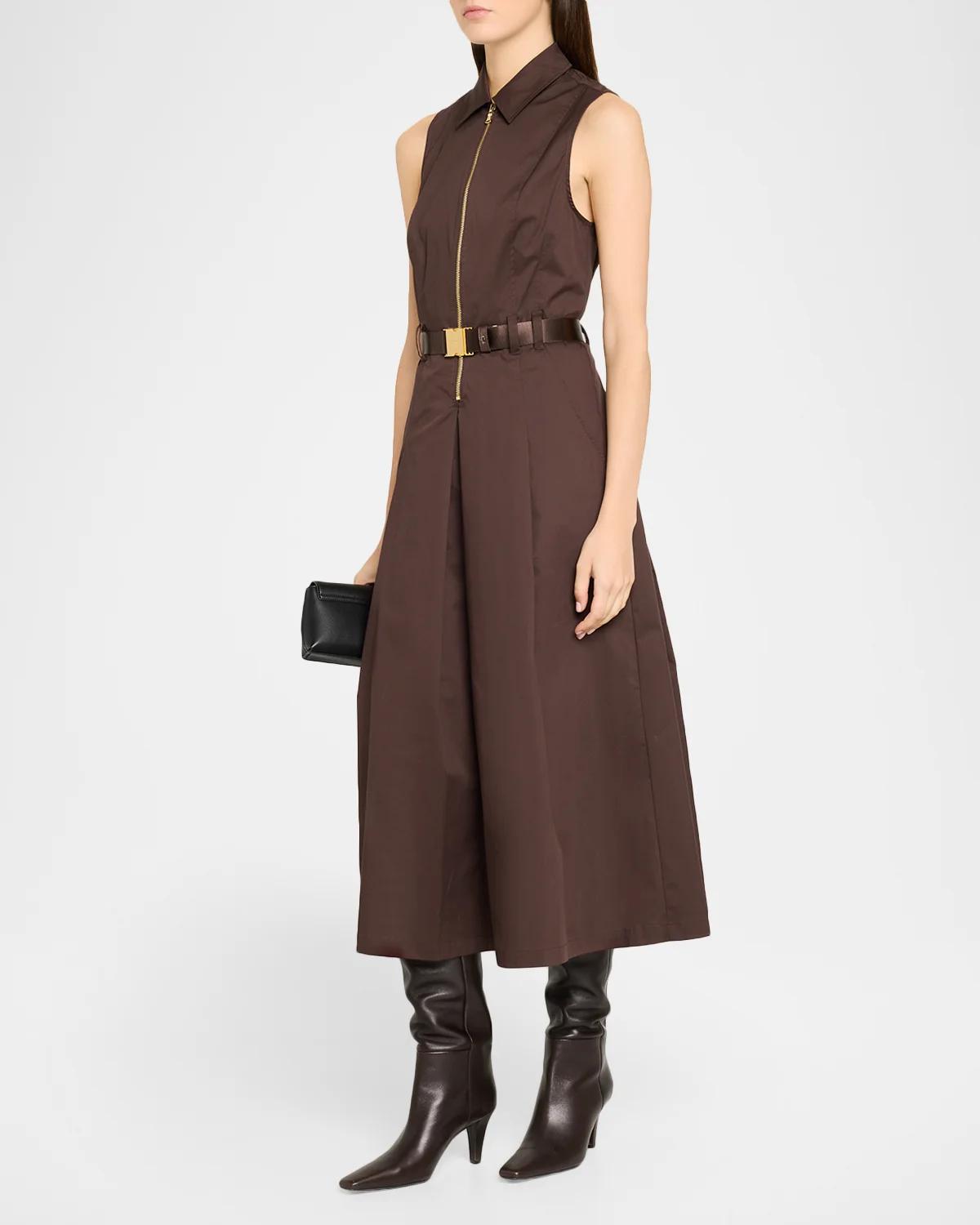 Kolton Sleeveless Belted Midi Dress - thumbnail 4