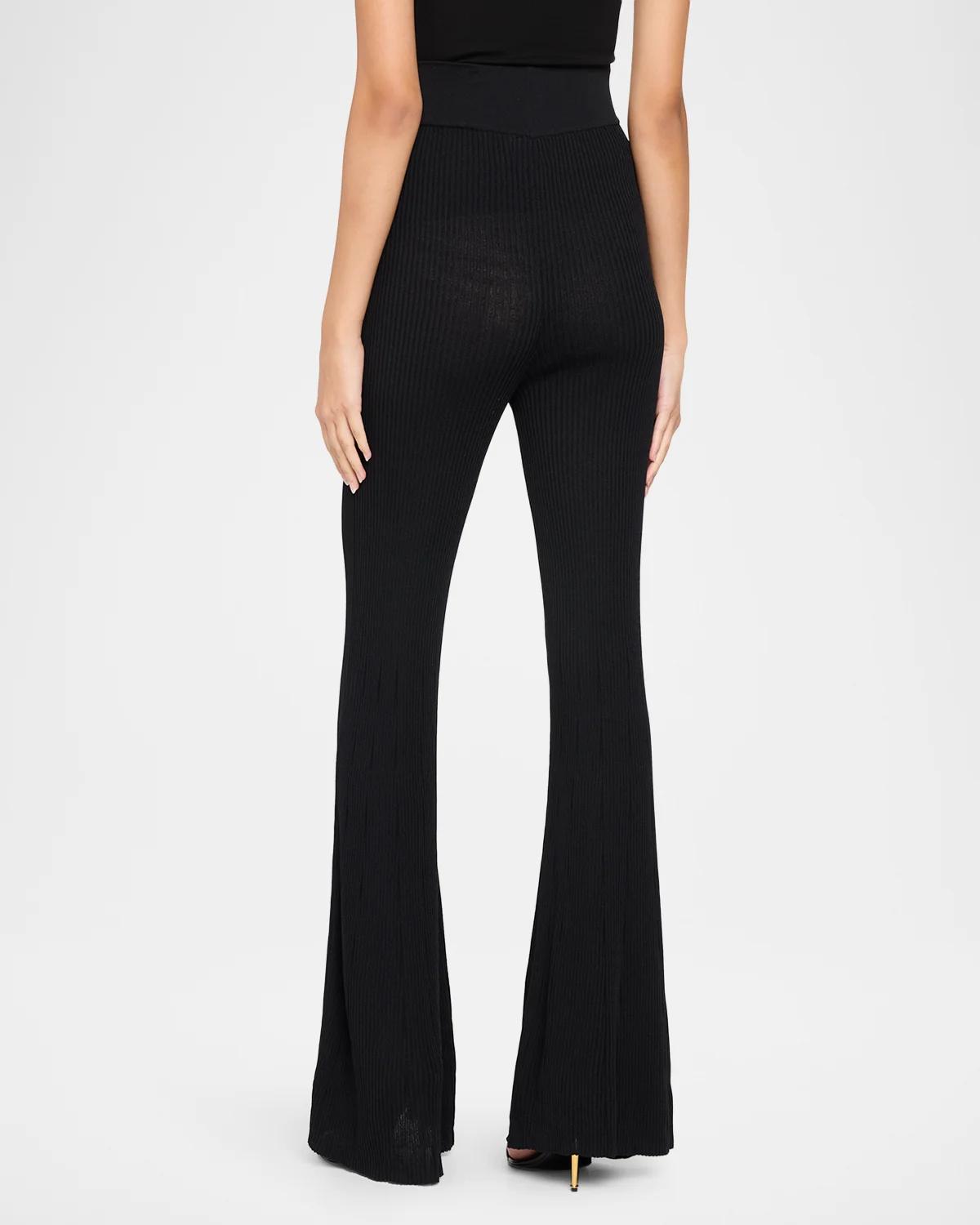 Conan Rib-Knit Flare Pants - thumbnail 3