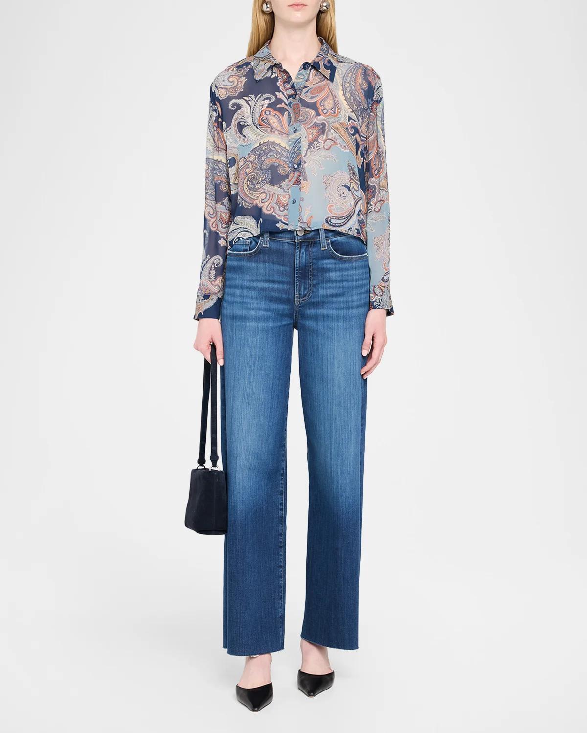 Cosette Cropped Button-Front Shirt - thumbnail 2