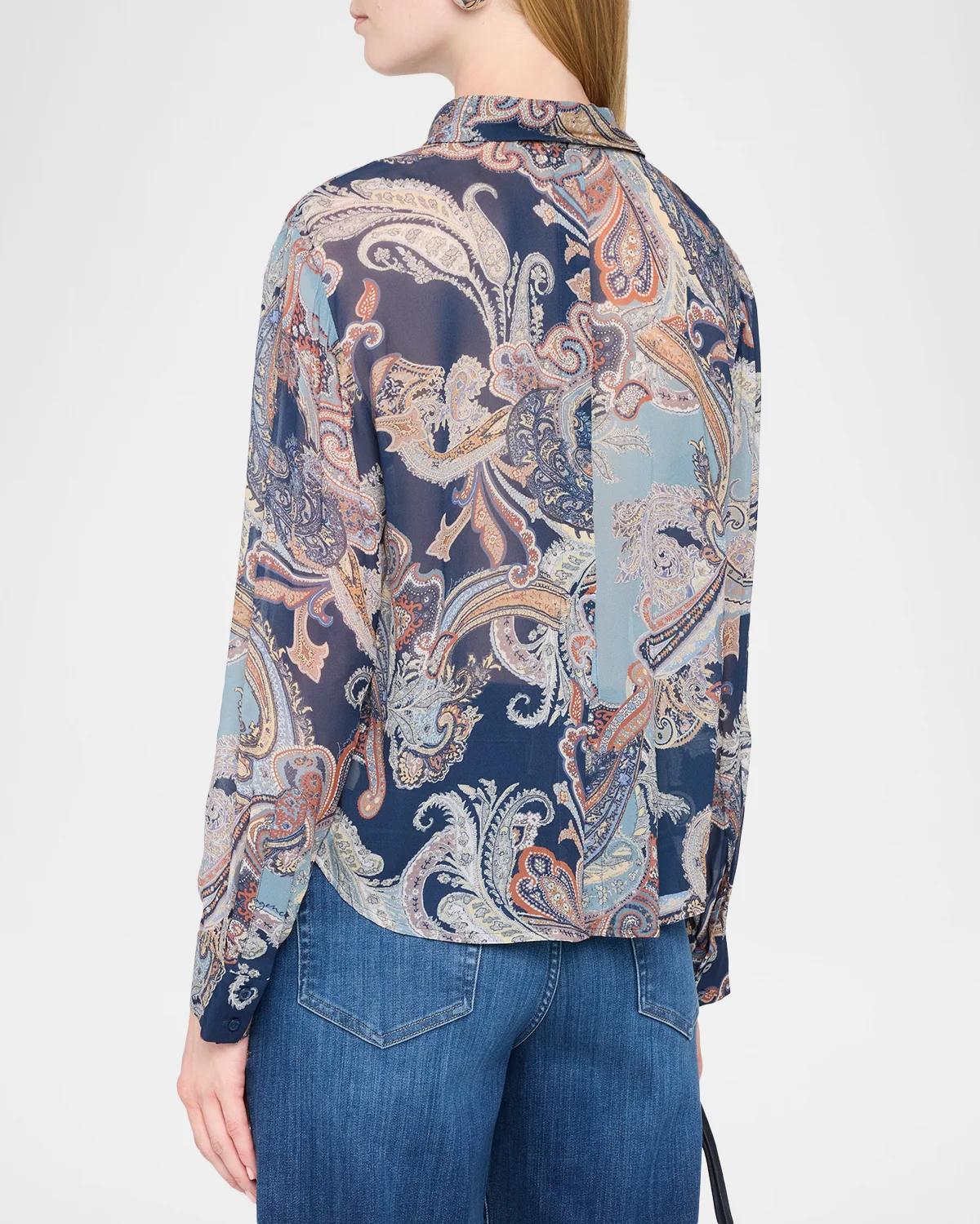 Cosette Cropped Button-Front Shirt - thumbnail 3