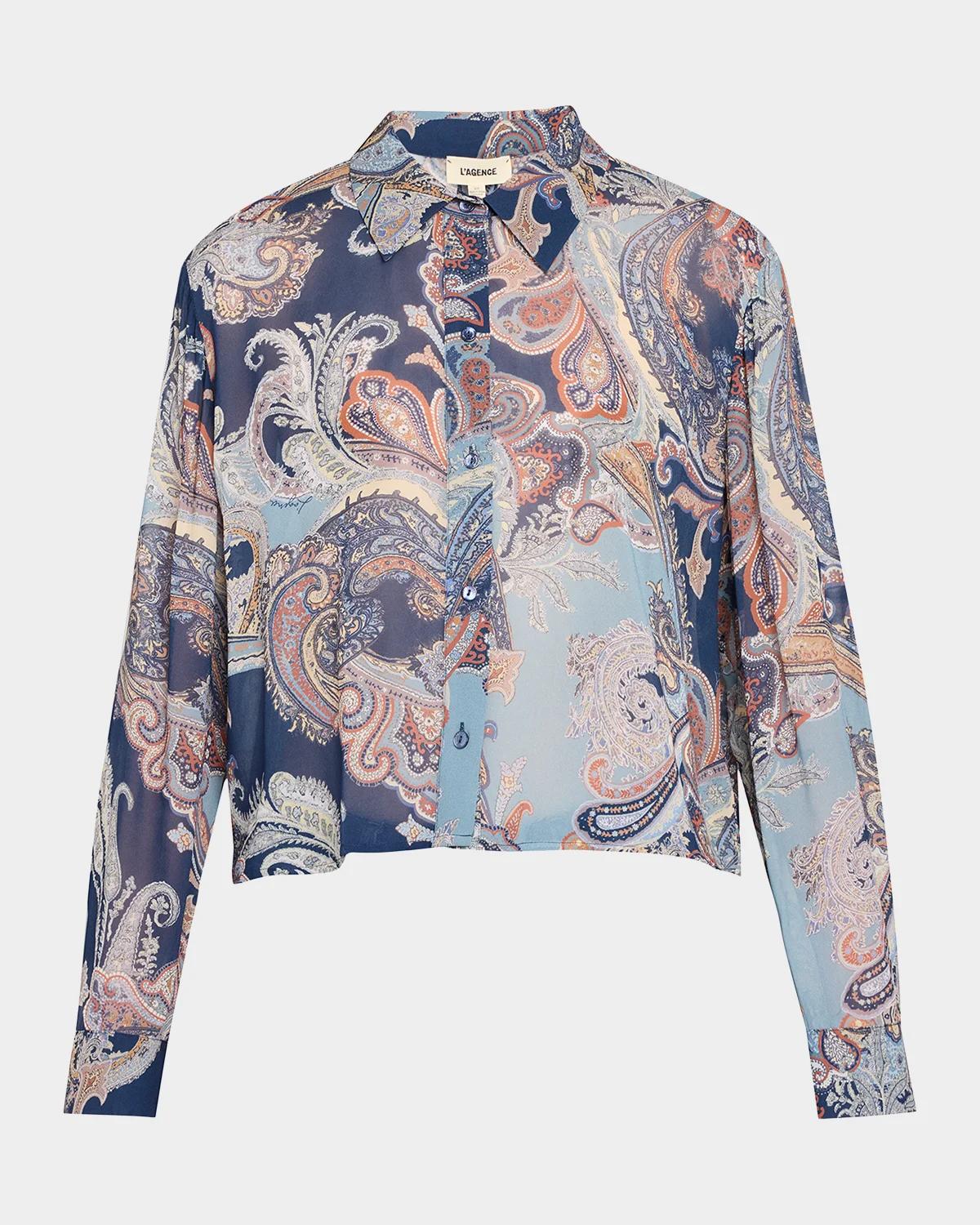 Cosette Cropped Button-Front Shirt