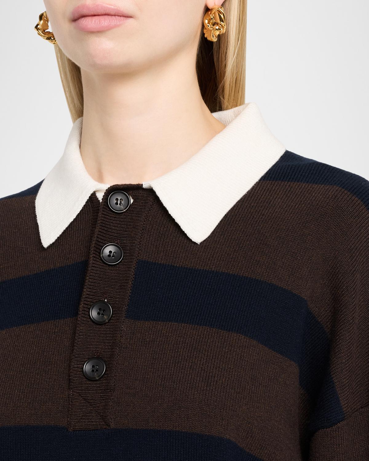Alexa Striped Polo Sweater - thumbnail 5