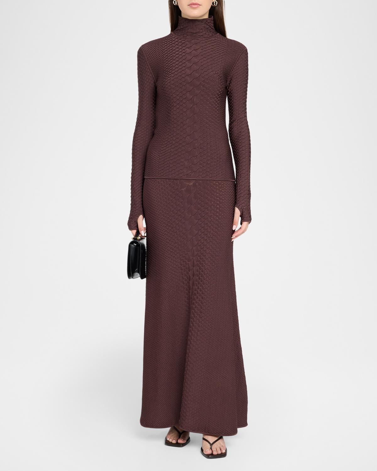 Sitara Viscose Knit Turtleneck Top - thumbnail 2