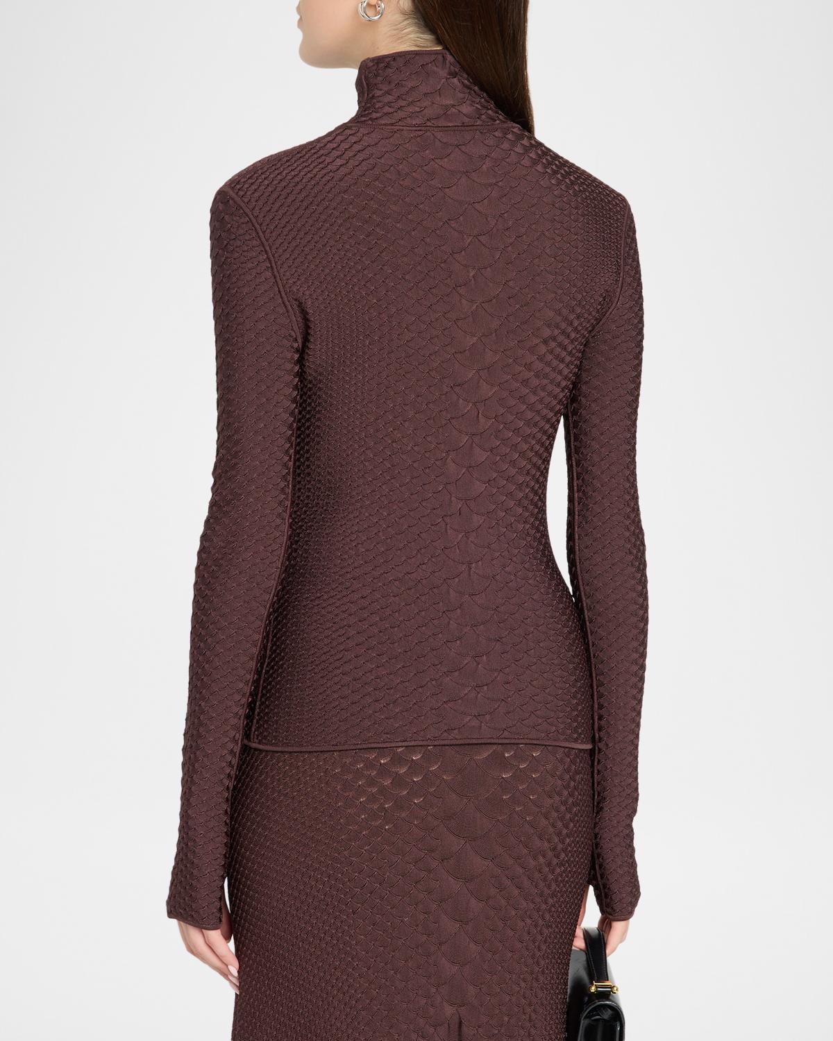 Sitara Viscose Knit Turtleneck Top - thumbnail 3