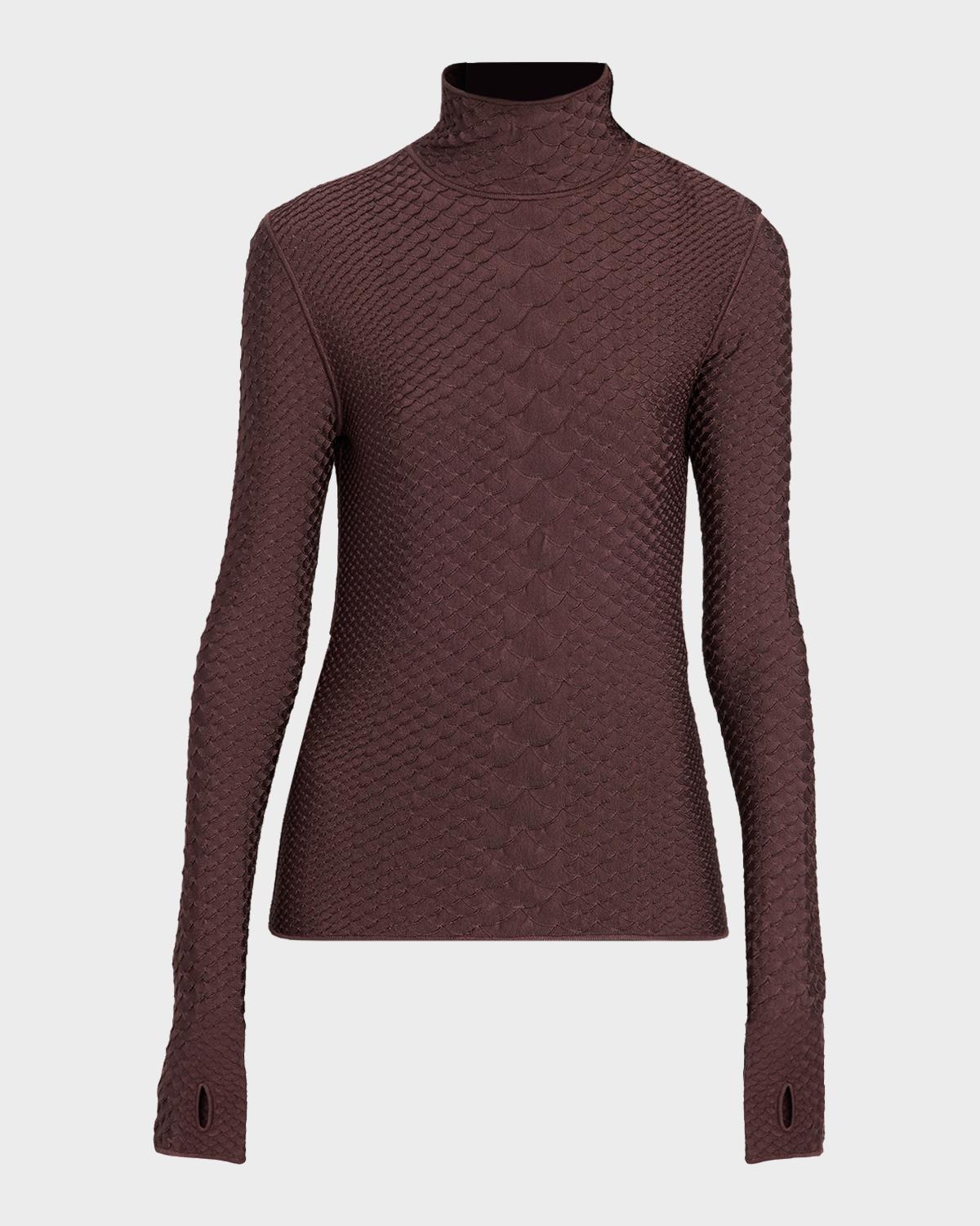 Sitara Viscose Knit Turtleneck Top