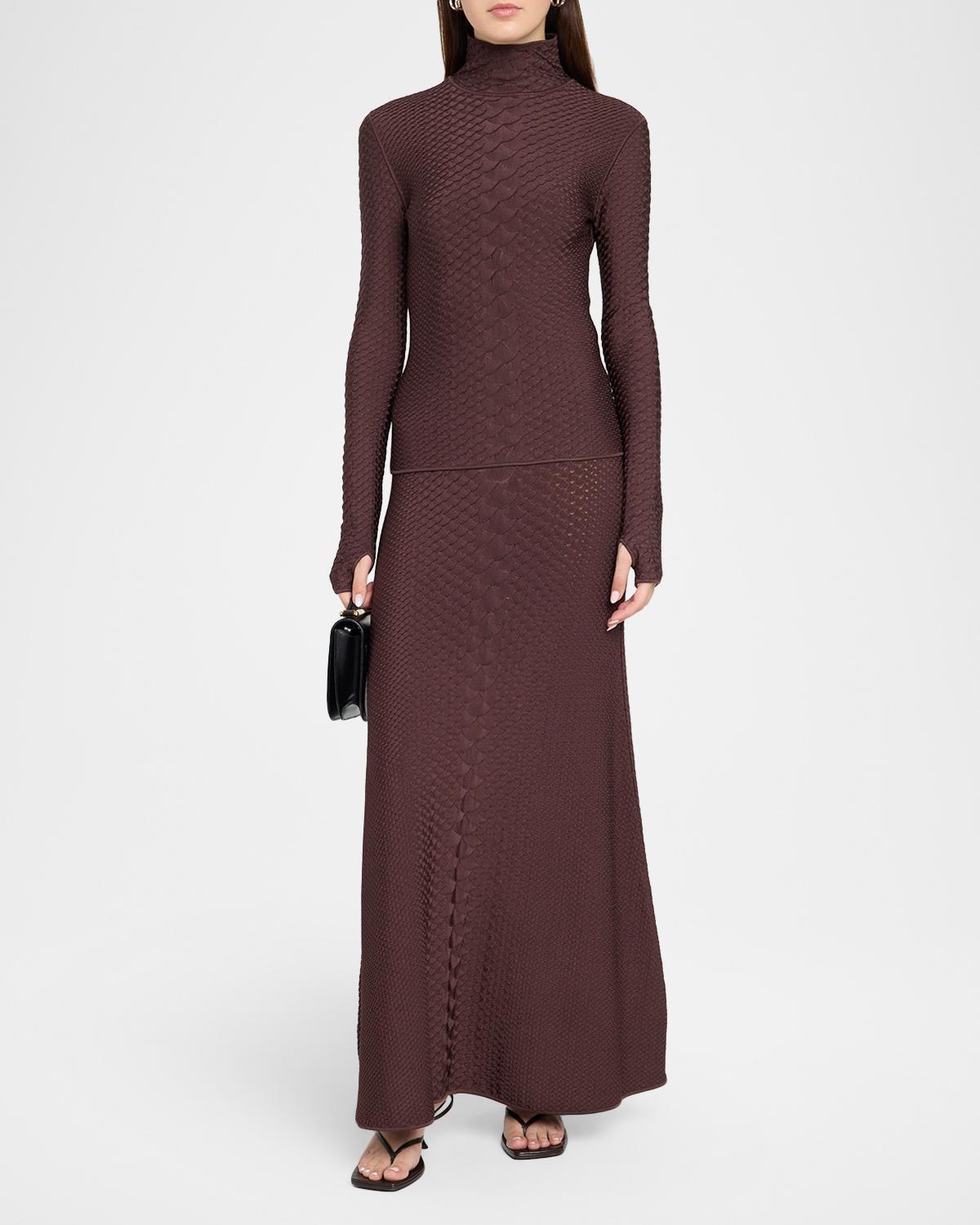 Sarita Viscose Knit Maxi Skirt - thumbnail 2