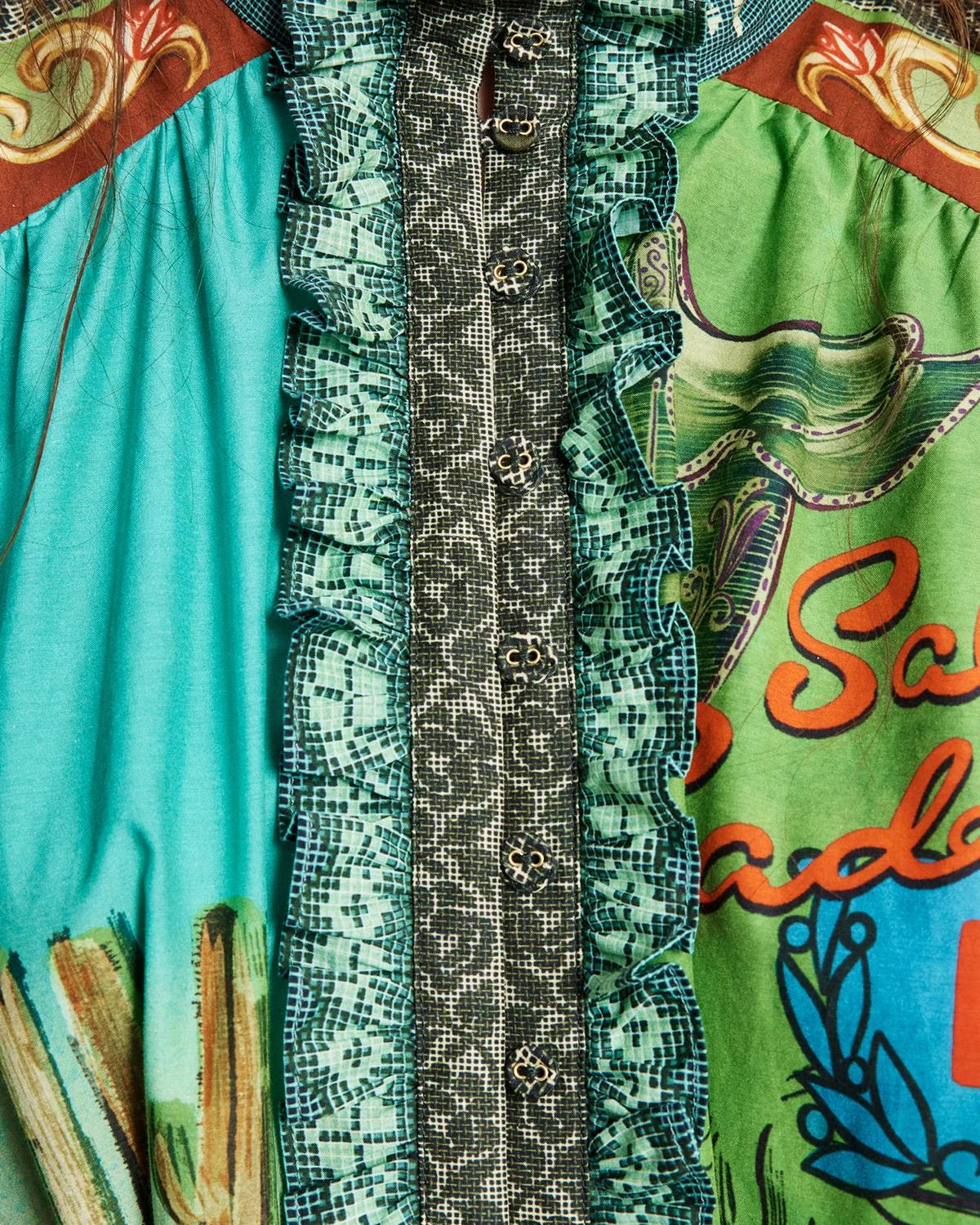 Ace Patchwork Mini Shirtdress - thumbnail 5