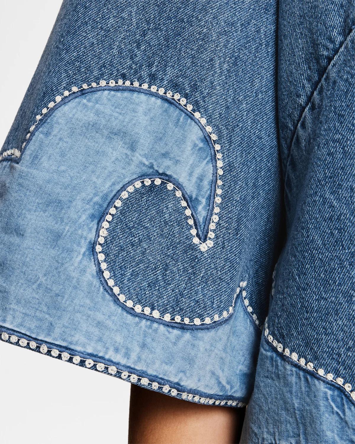 Jesse Studded Denim Mini Dress - thumbnail 5