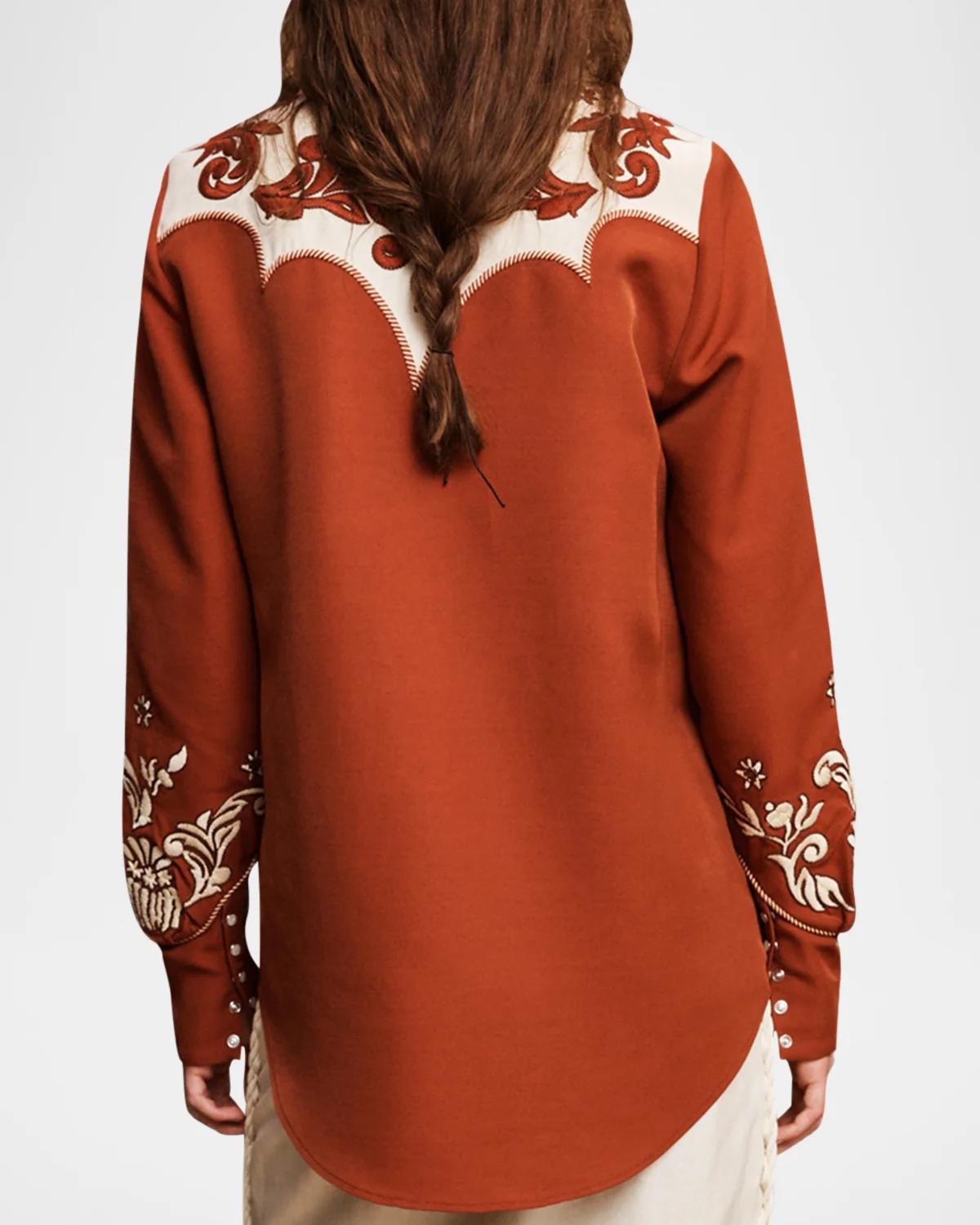 Duke Embroidered Button-Front Shirt - thumbnail 2